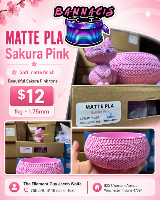Sakura Pink Matte Pink PLA