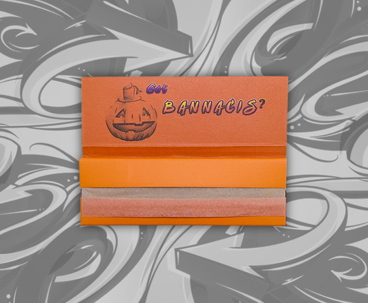 Orange Halloween themed rolling papers (inside individual pack)